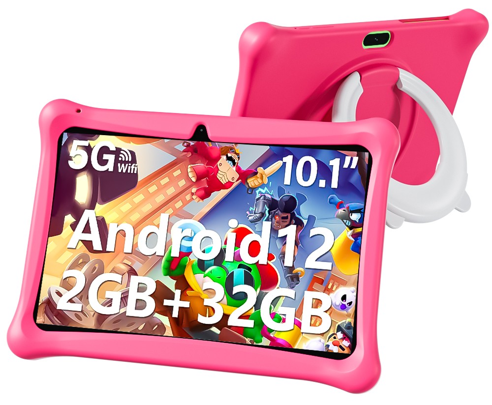 Kids Tablet 10 inch Android Tablets 32GB / 64GB ROM with Shockproof Blue & Pink
