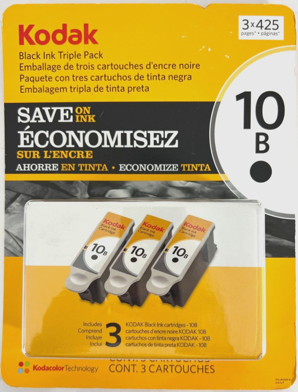 Kodak Black Ink Triple Pack NEW In Box 10 B FREE USA SHIPPING