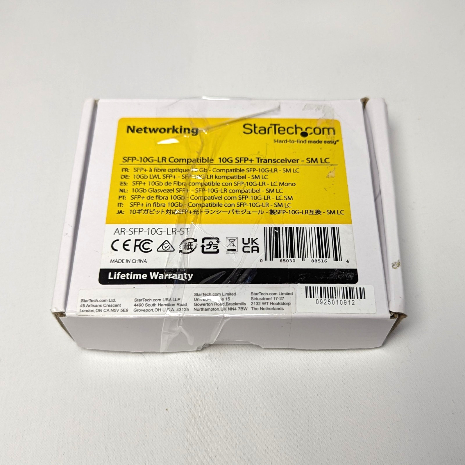 STARTECH Arista Networks Fiber Optical SFP+ Transceiver - SFP-10G-LR Compatible