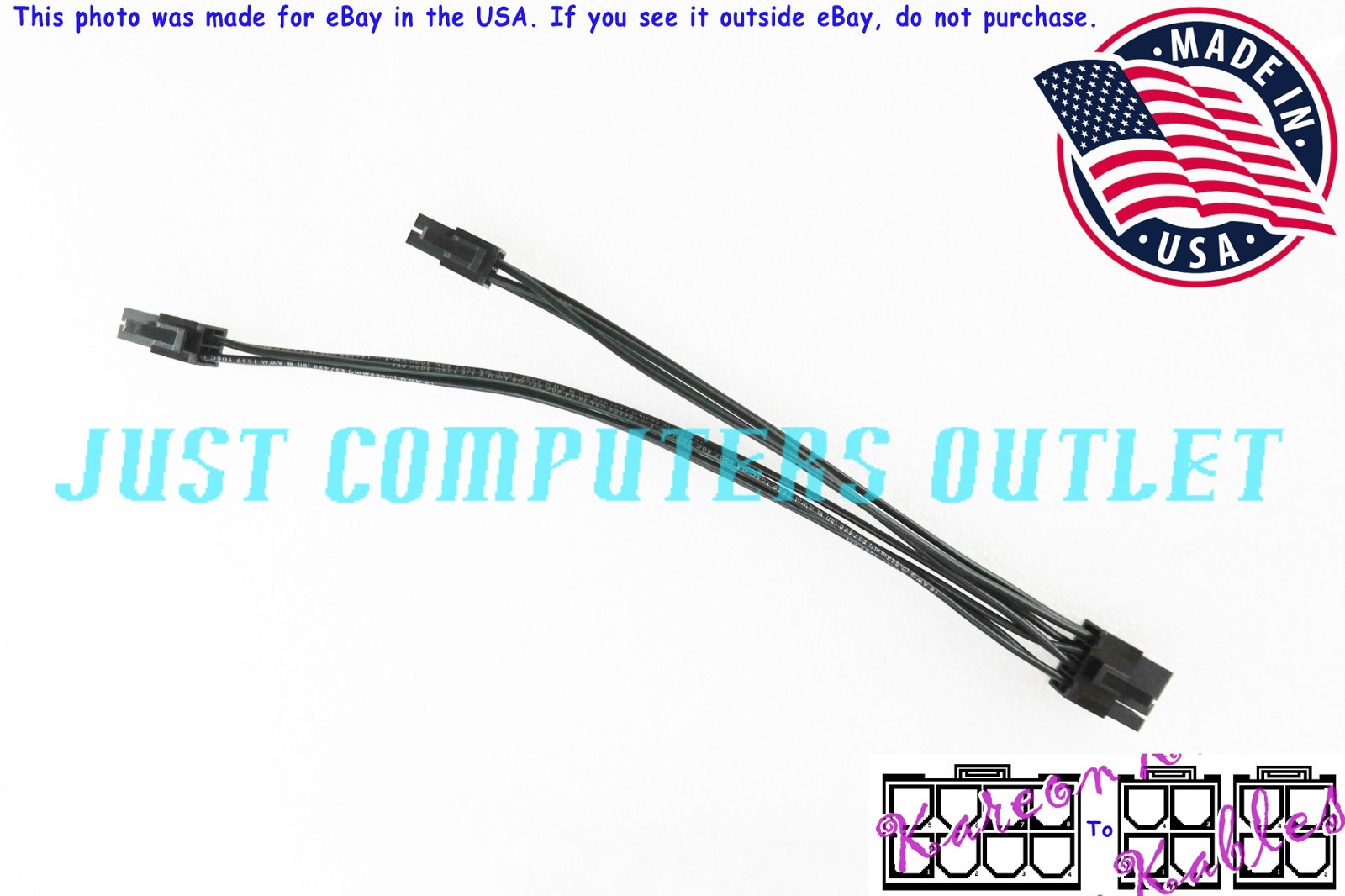 🔥 8" Supermicro CBL-0460L-02 Backplane Power Cable
