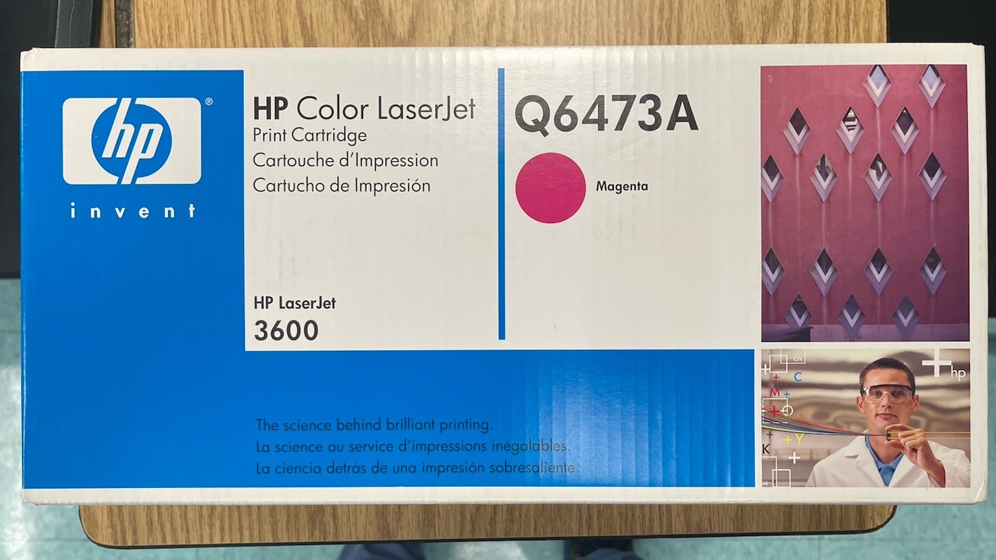 HP invent HP Color Laser Jet Print Cartridge  New in box Q6473A   Magenta 