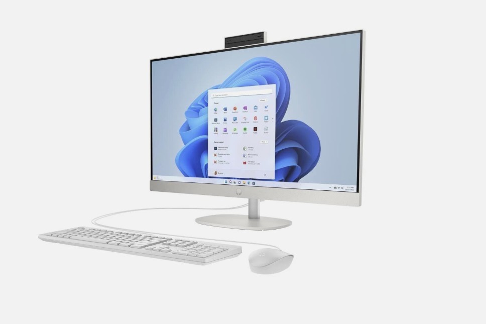 HP 24-cr0010 23.8" FHD All-in-One PC AMD Athlon Silver 7120U 8GB RAM 256GB SSD