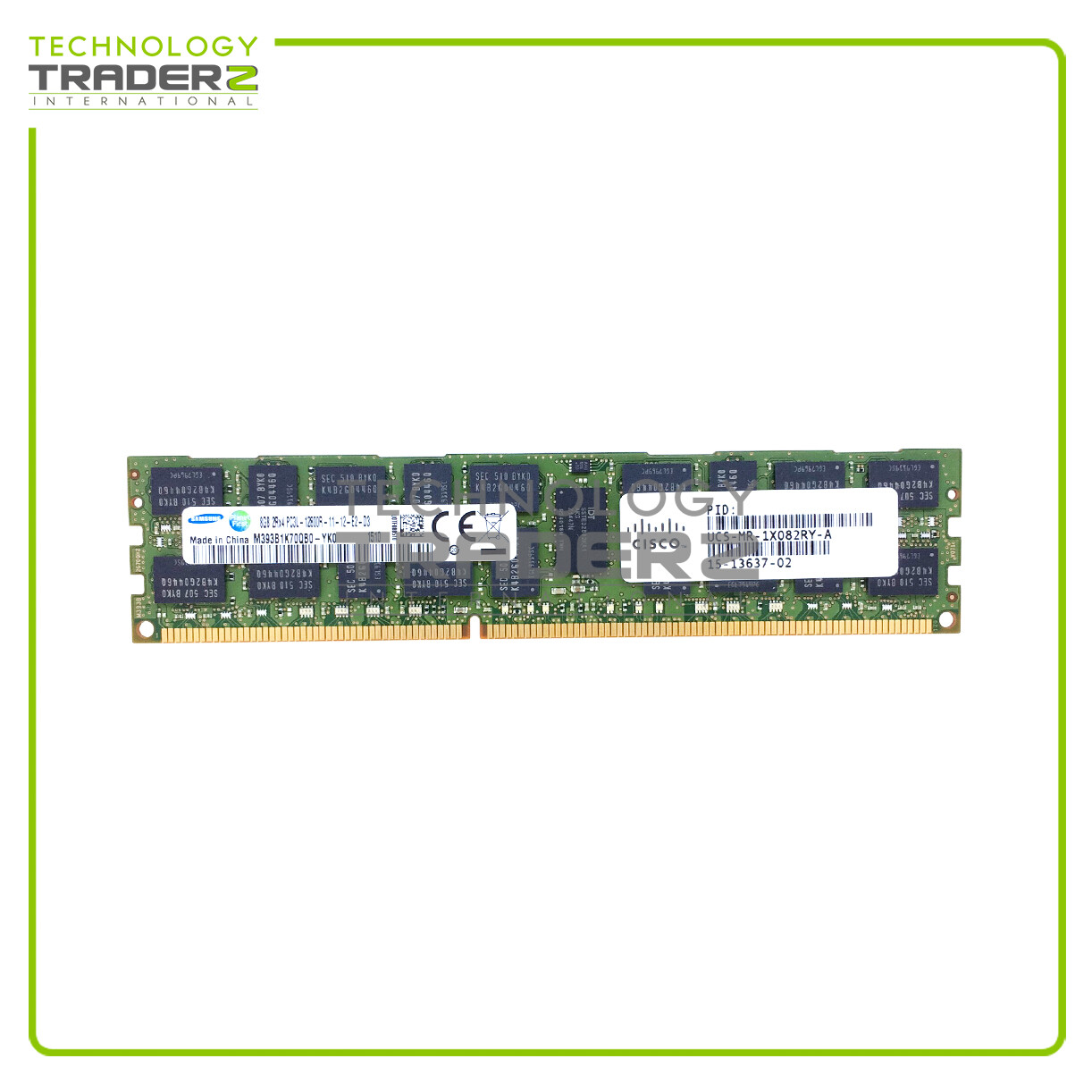 LOT OF 2 UCS-MR-1X082RY-A Cisco 8GB PC3-12800 DDR3-1600MHz ECC 2Rx4 Memory