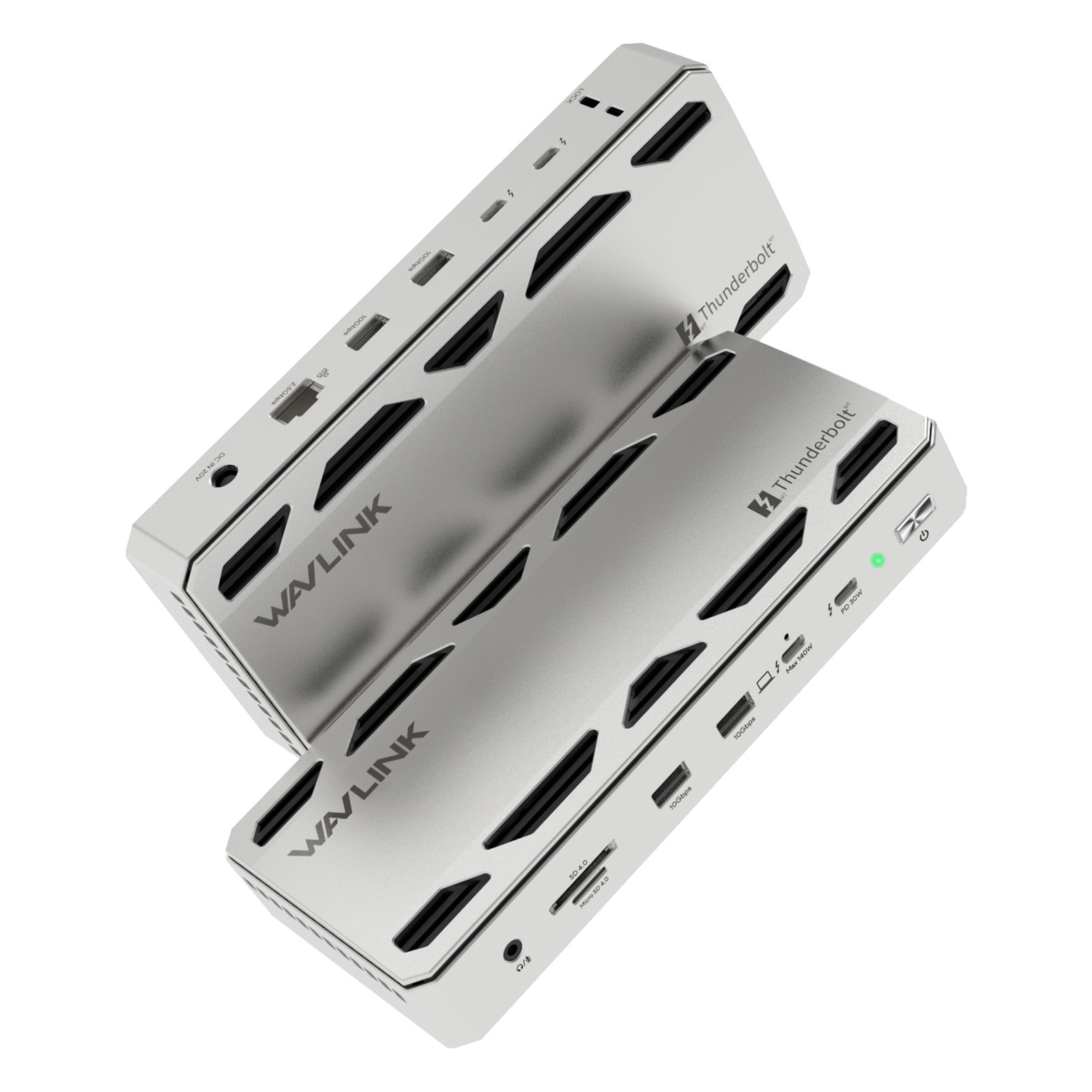 WAVLINK Thunderbolt4/5 Laptop Docking Station USB C Triple Quad Display 2.5GRJ45