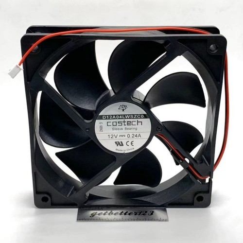 1PC Brand For COSTECH Sleeve Bearing 12025 D12A04LWSZC0 12V 0.24A Cooling Fan