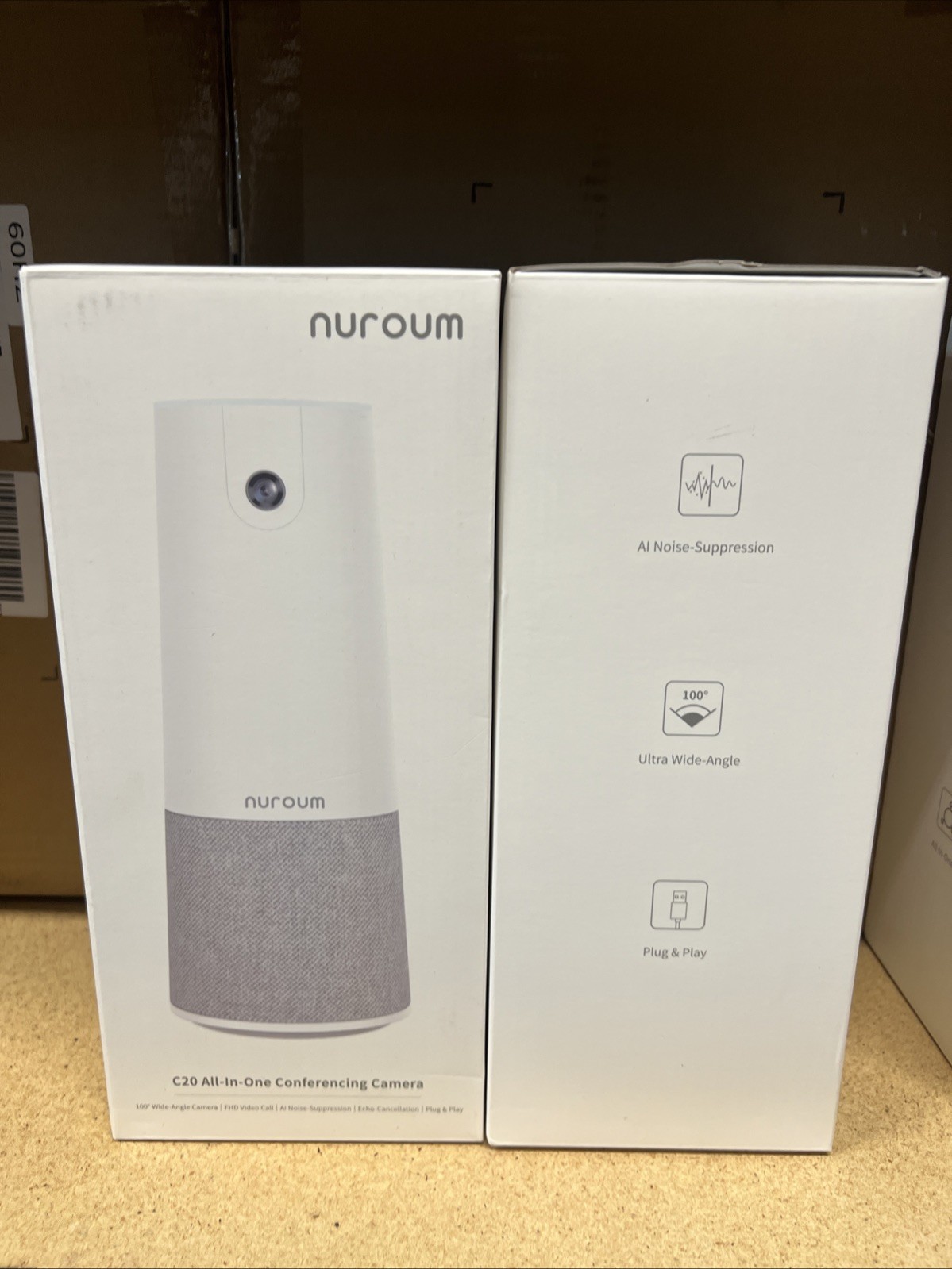 NUROUM C20 Conference Webcam w Mic & Speaker HD 1080P Video Call All-in 1