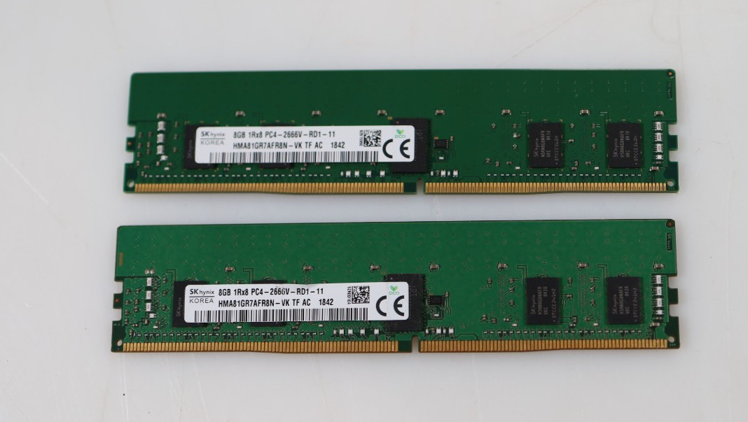 Lot 2x 8GB (16GB) SK Hynix HMA81GR7AFR8N-VK PC4-21300V RDIMM Server Memory