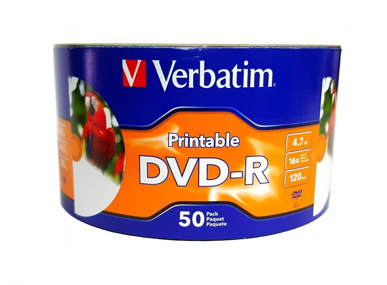 1200 VERBATIM Blank 16X DVD-R DVDR White Inkjet Hub Printable 4.7GB Media Disc