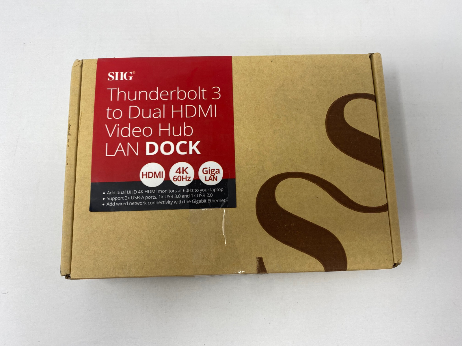 SIIG Thunderbolt 3 to Dual HDMI Video Hub LAN Dock  PN:JU-DK0A11-S1