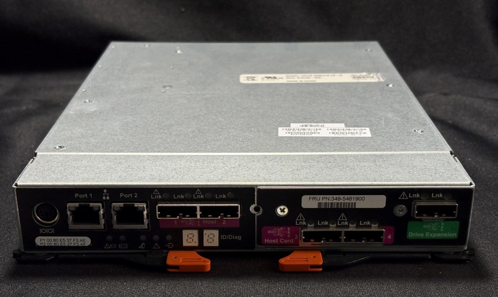 349-5481900  NetApp E2600 Controller - 8GB - 2 Port SAS HIC - 6Gbps - P45235-06