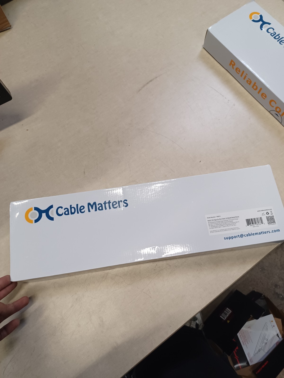 Cable Matters RJ45 110-Type 24 PORT Cat6 1U Blank Patch Panel 180013