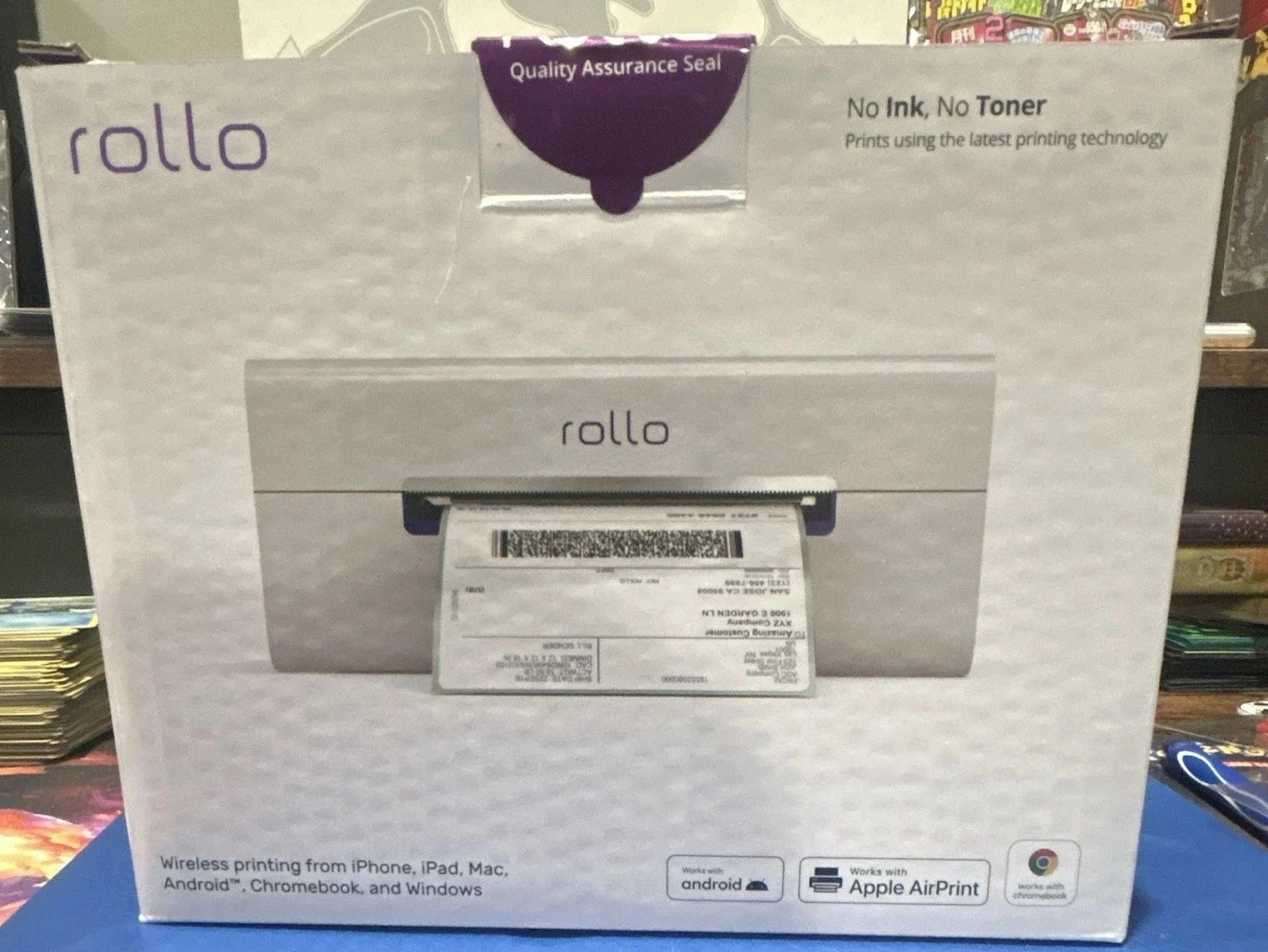 Rollo X1040 Wireless Thermal Shipping Label Printer, 500 Rollo Labels