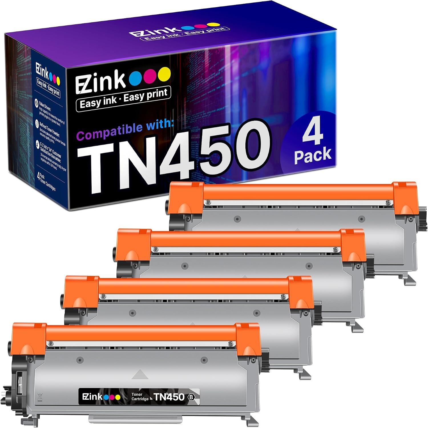 TN450 TN-450 Brother Toner Cartridge High Yield for TN-450 TN420 TN 450