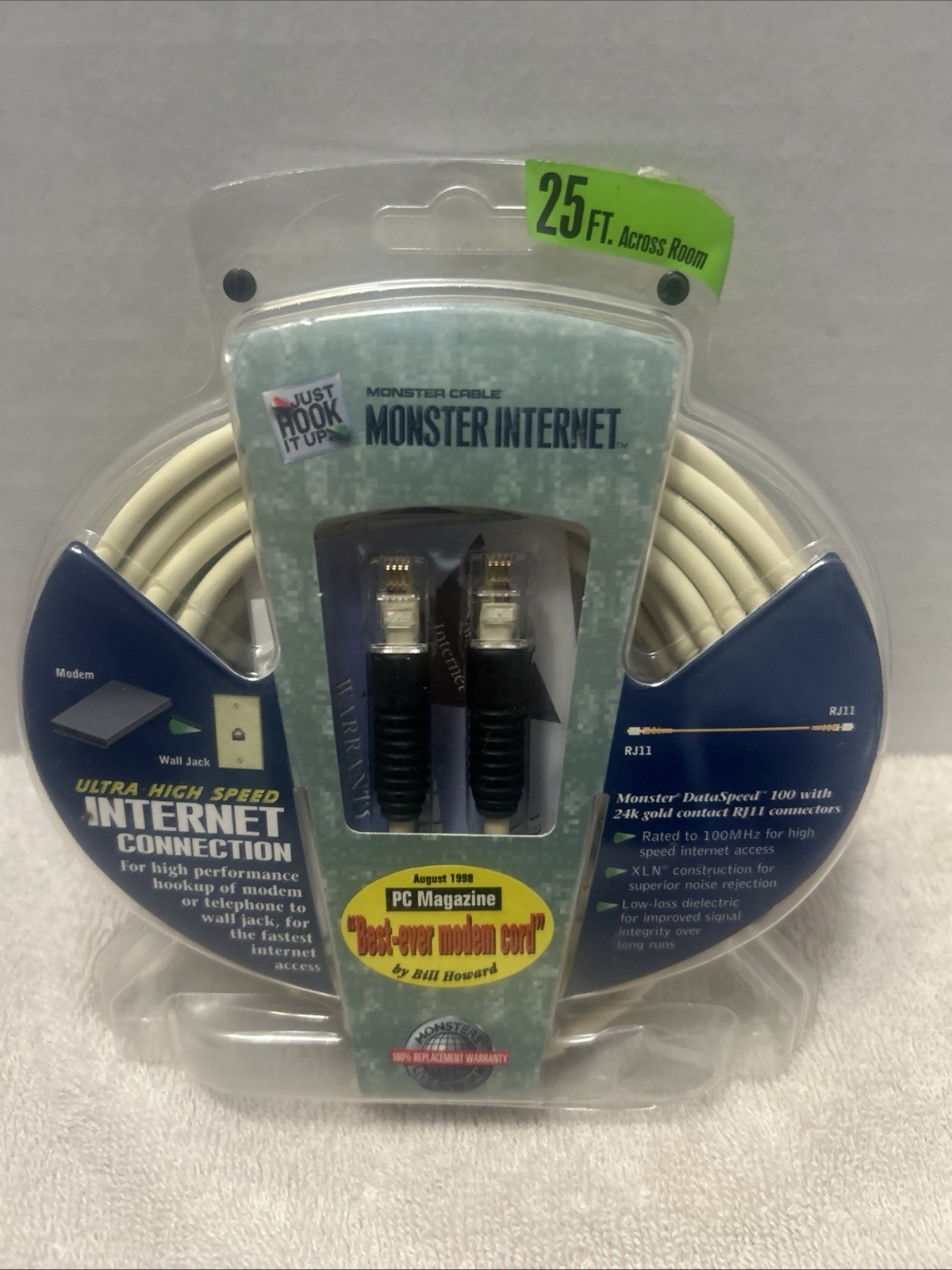 Monster Cable - Ultra High Speed Internet Connection RJ11 - 25Ft