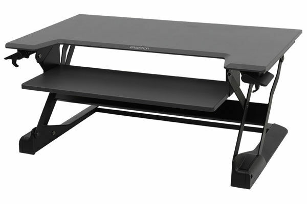 Ergotron WorkFit-TL Sit Stand Desktop Workstation - Black/Gray