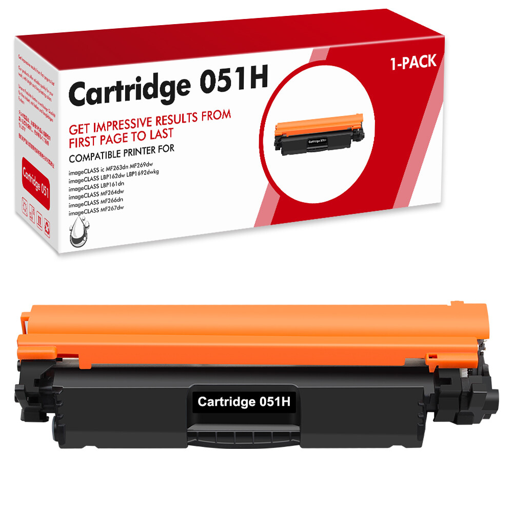 CRG051 H Black Toner Cartridge for Canon 051 H ImageCLASS LBP162dw MF264dw LOT