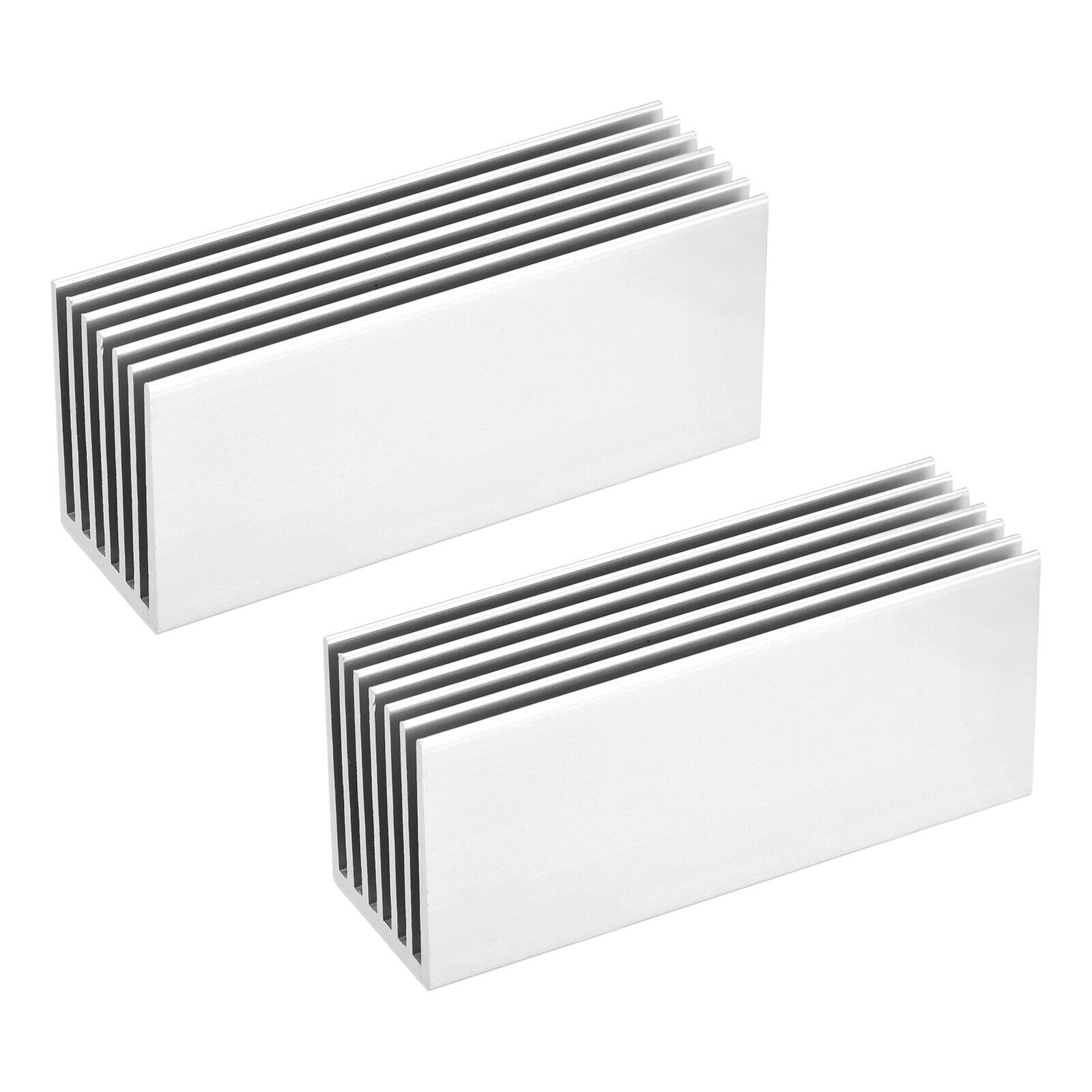 2 Pack M.2 SSD Heatsink Alloy Aluminum Cooling Sink 70*22*30mm, Silver Tone