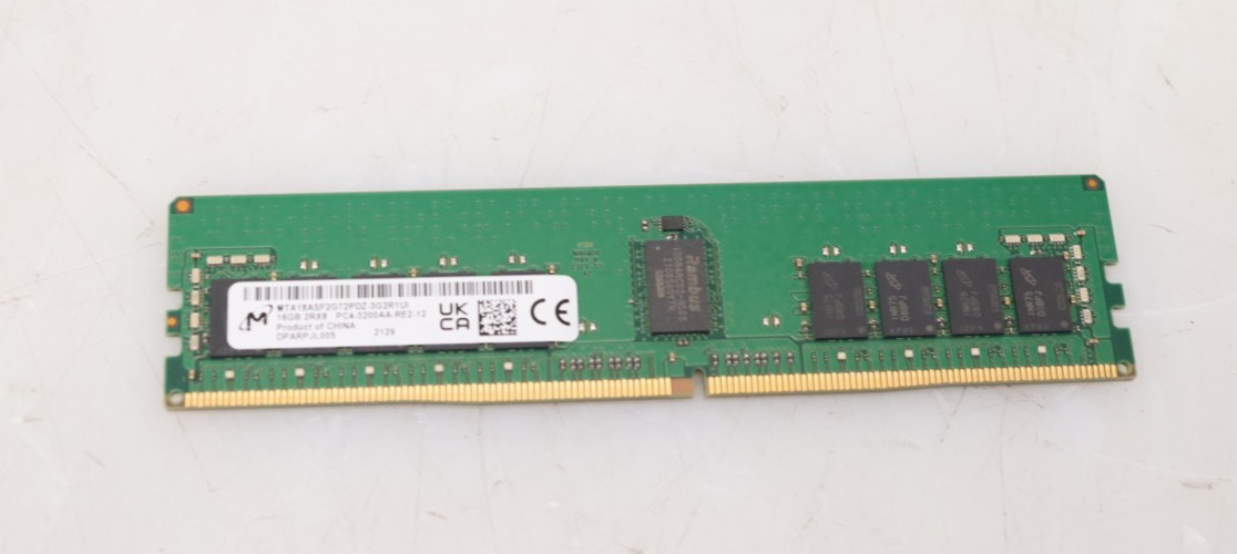 16GB Micron MTA18ASF2G72PDZ-3G2R1UI PC4-3200AA DDR4 RDIMM Server Memory