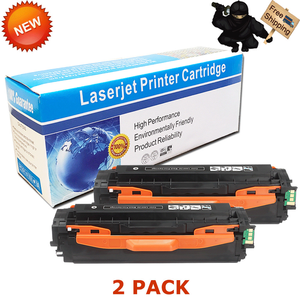 2x CLT-K504S BLACK TONER For Samsung CLP-415 CLP-475 CLX-4195FW Xpress C1860FW