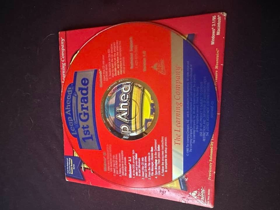 Leap Ahead 1st Grade PC MAC/Windows CD-ROM - Learning Kids Teaching Fundamentals