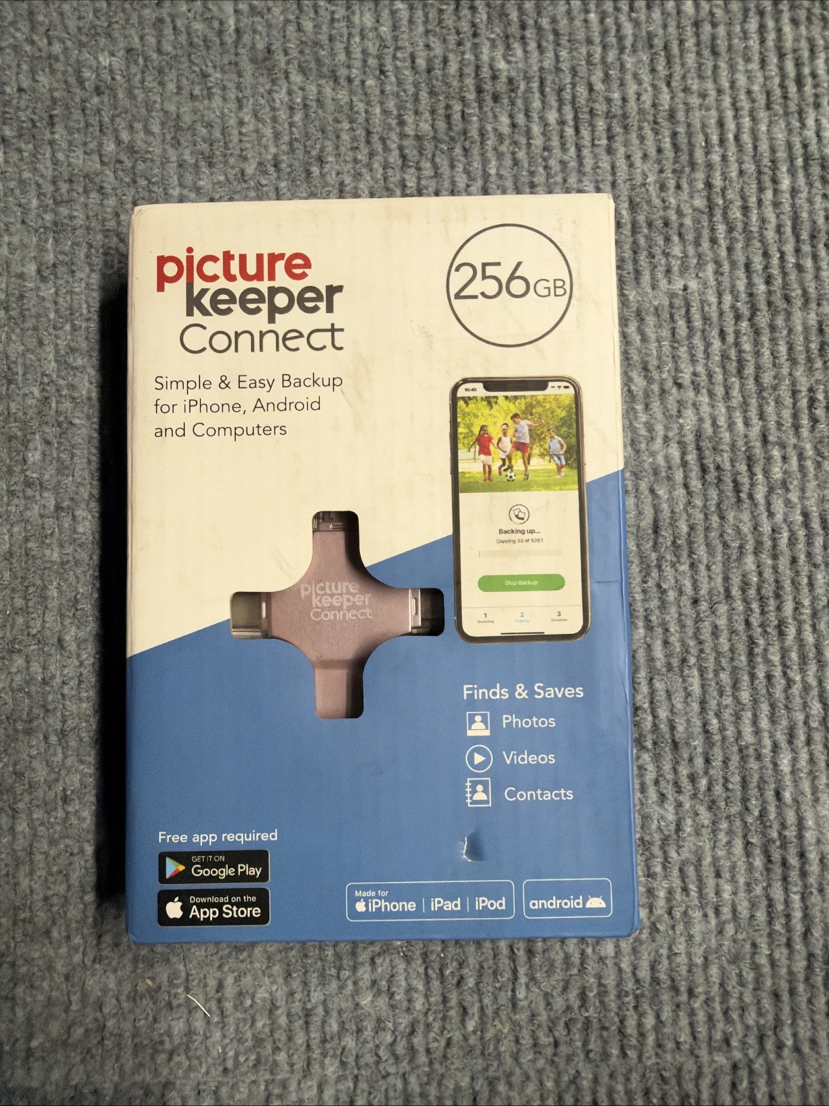 Picture Keeper Connect 256GB - Pink - iPhone/Android Type C Connector - New