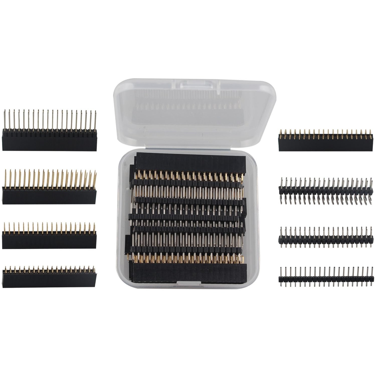 2x20 40 Pin Stacking Female Header Kit GPIO Stacking Header Extender Pico Hea...