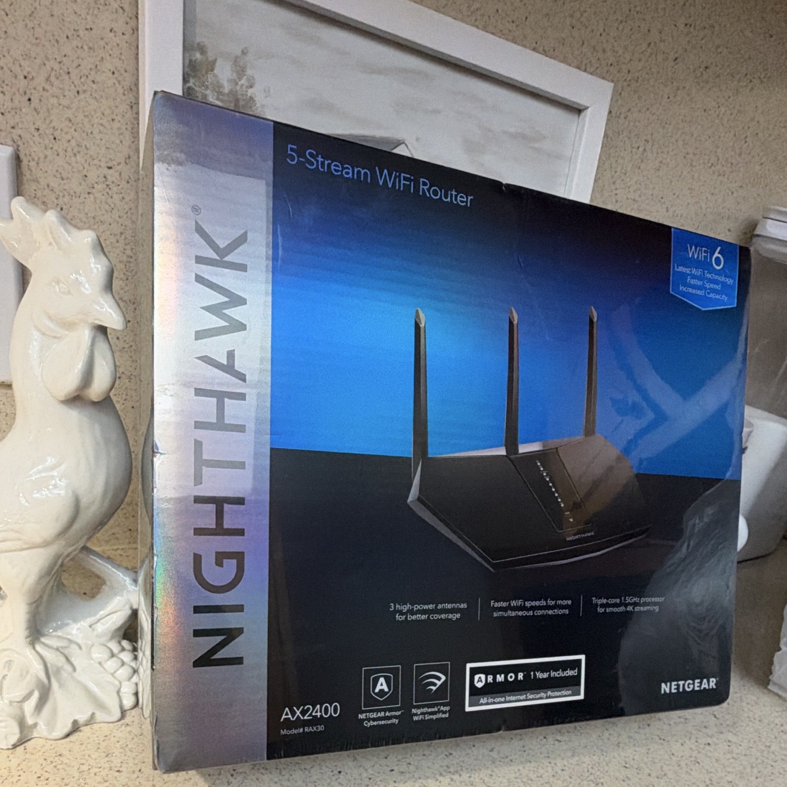 NETGEAR Nighthawk RAX30 AX2400 WiFi 6 Dual Band Router NEW Factory Sealed