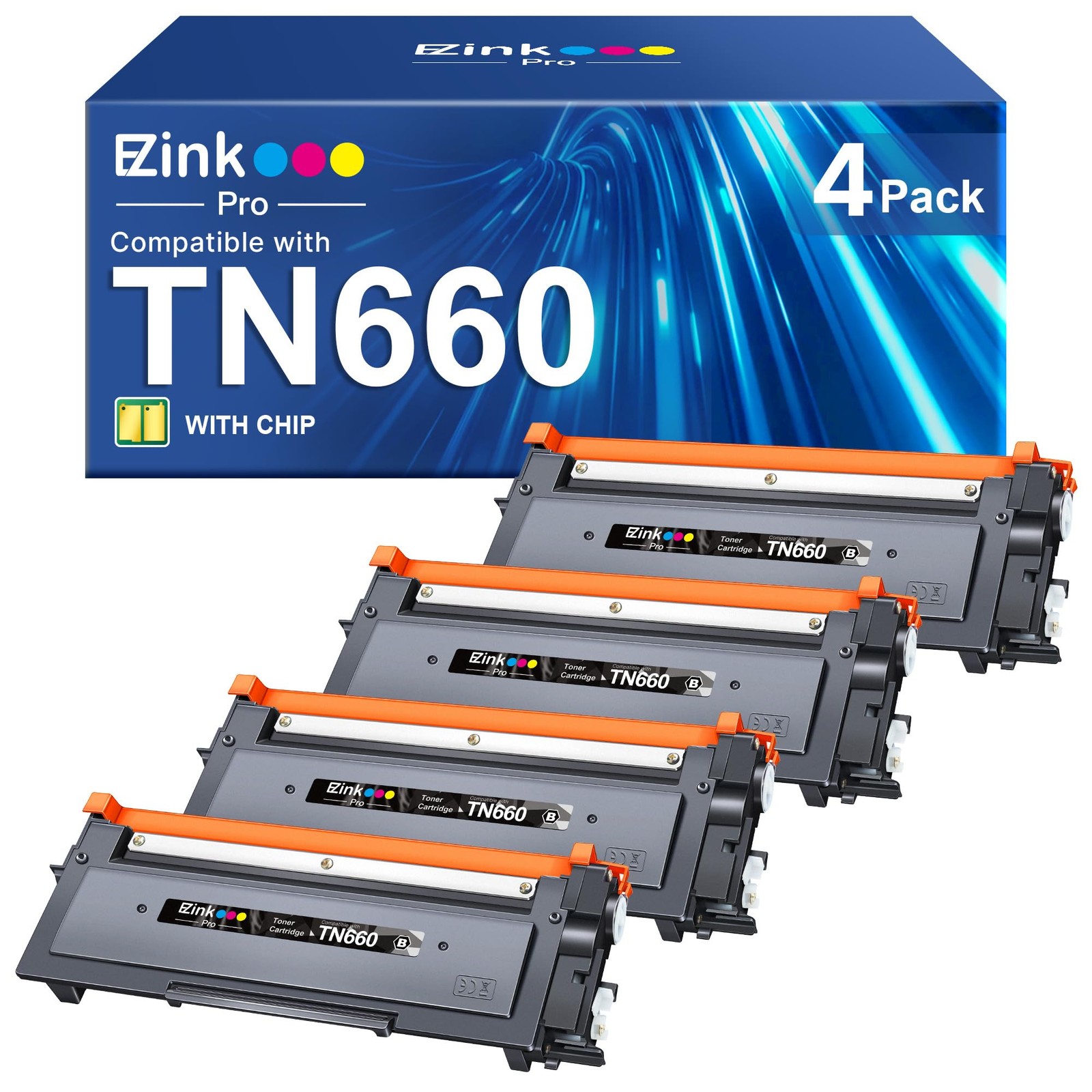 EZ Ink Pro TN660 TN630 Compatible for Brother TN660 Toner Cartridge