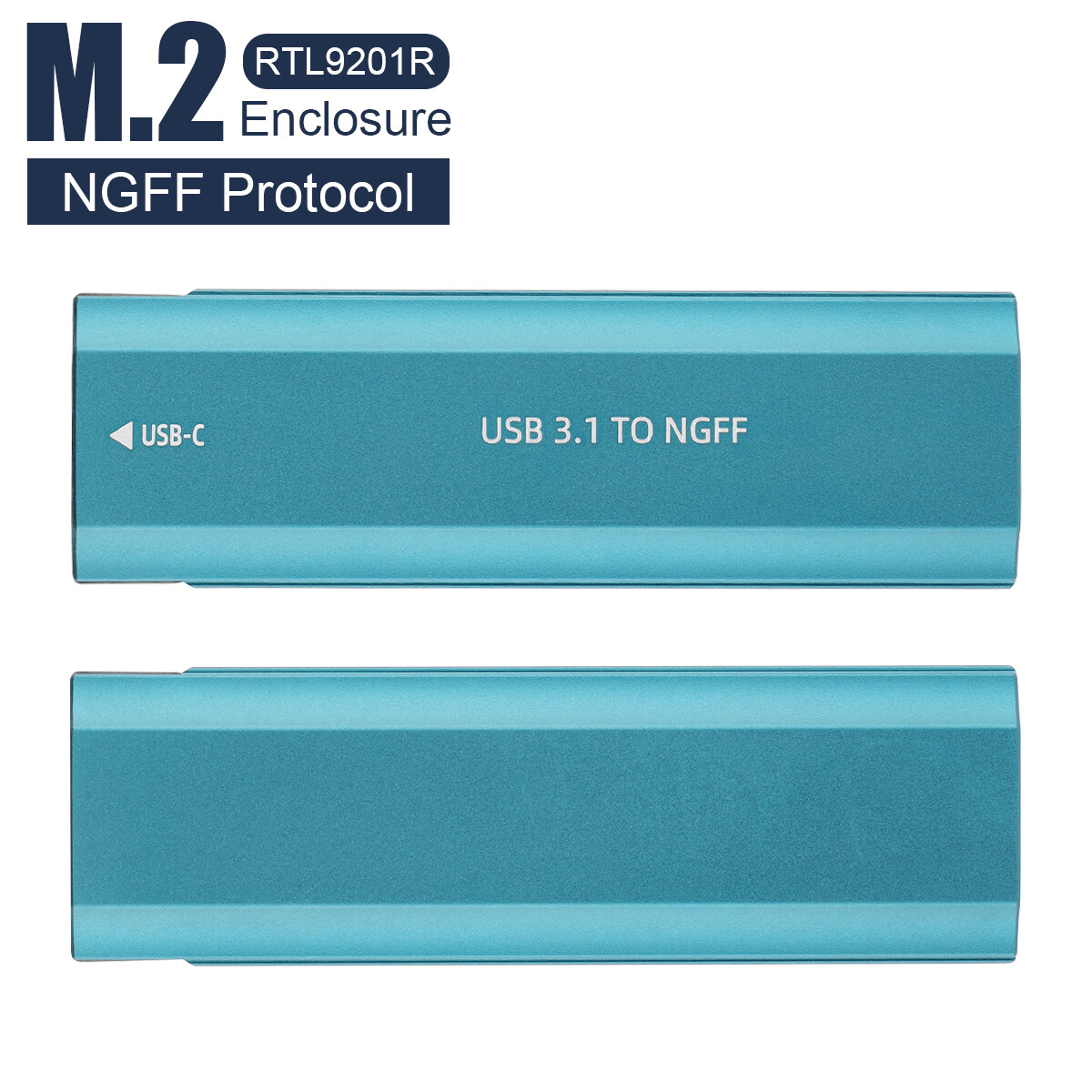 New Aluminum M.2 SSD Enclosure Tool-Free USB 3.2 10Gbps for NVME SATA 2242-2280