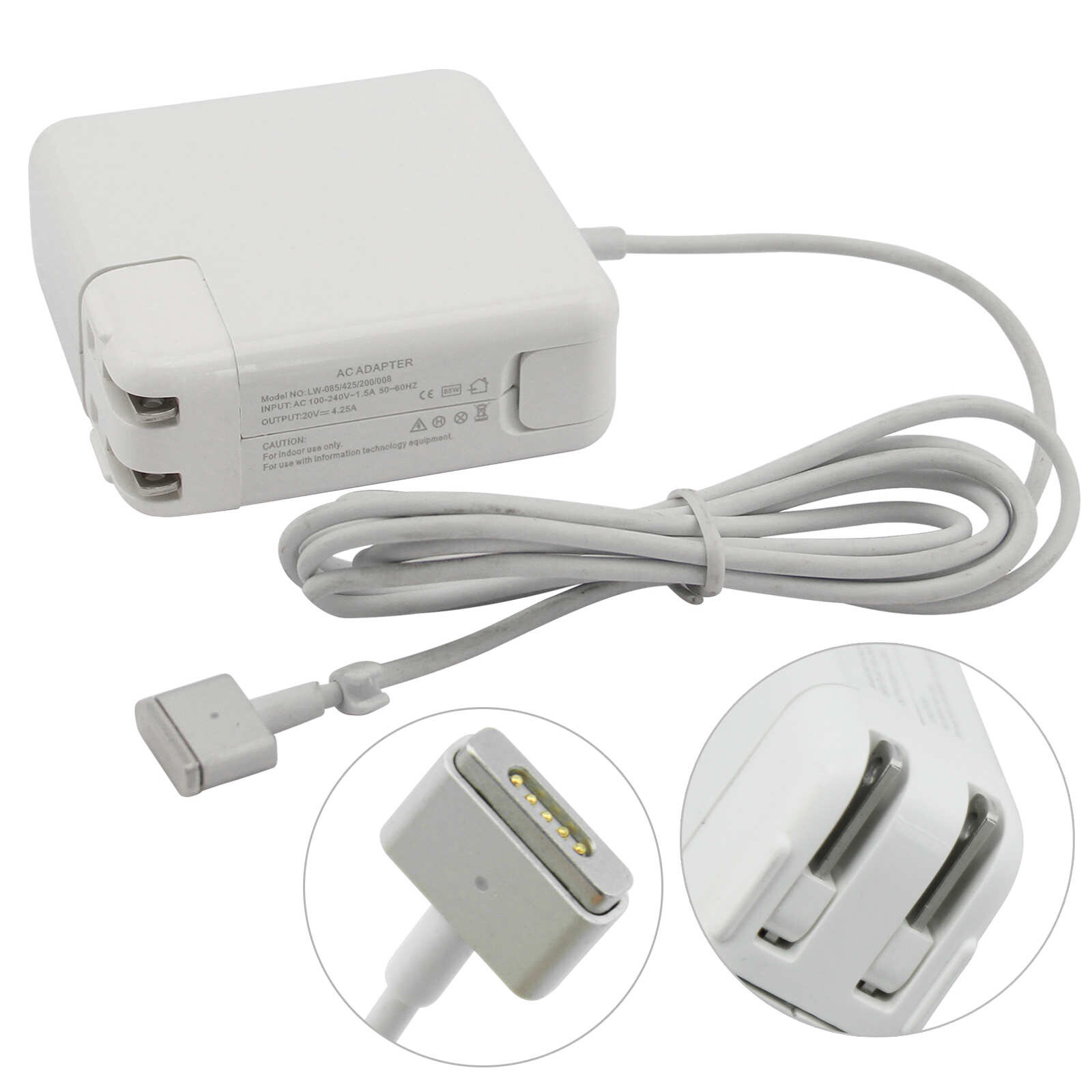 85W T-Tip Power Adapter Charger For Apple Macbook Pro 15 inch A1398 A1424 NEW