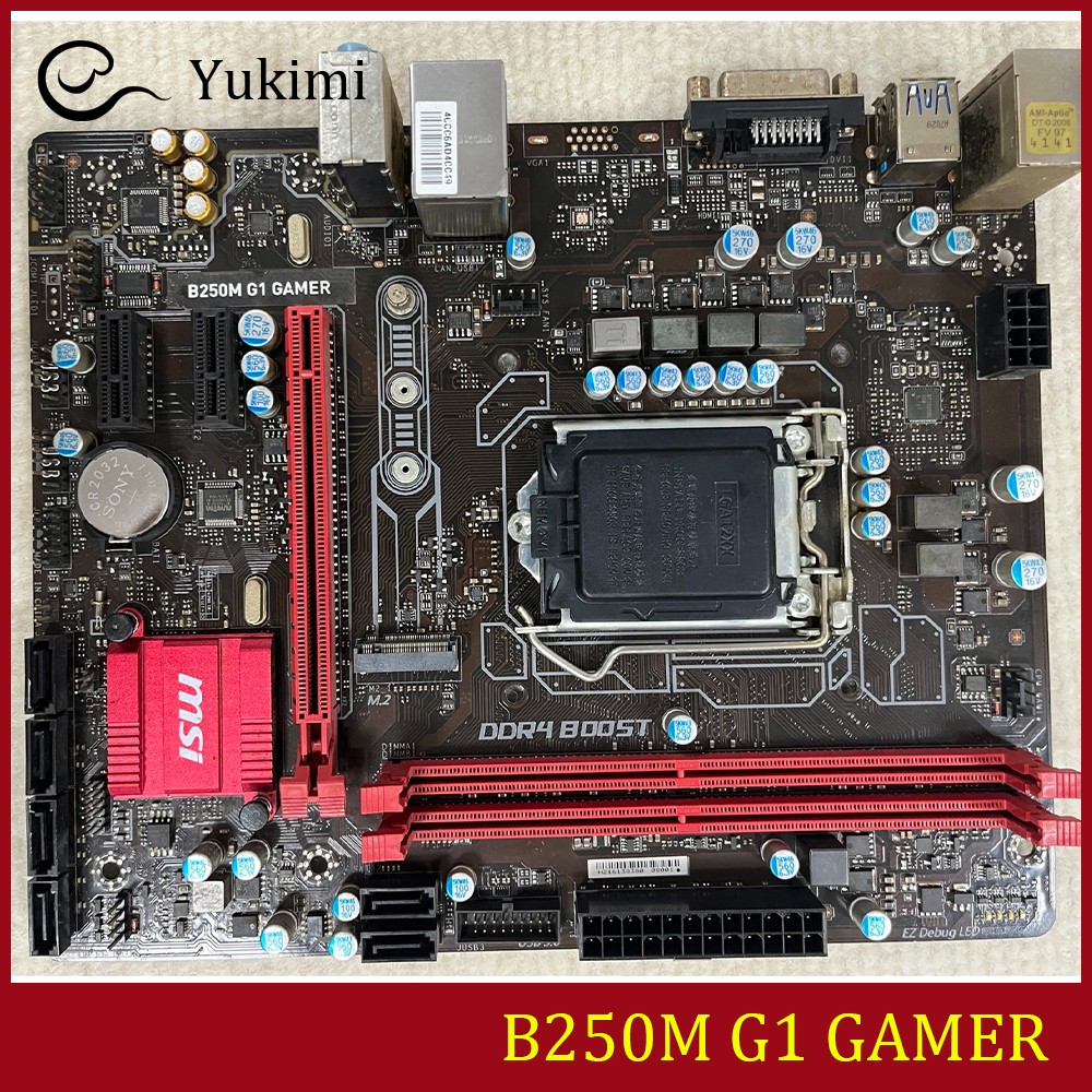 FOR MSI B250M G1 GAMER LGA1151 DDR4*2 32GB DVI-D Micro-ATX Ｍotherboard Test OK