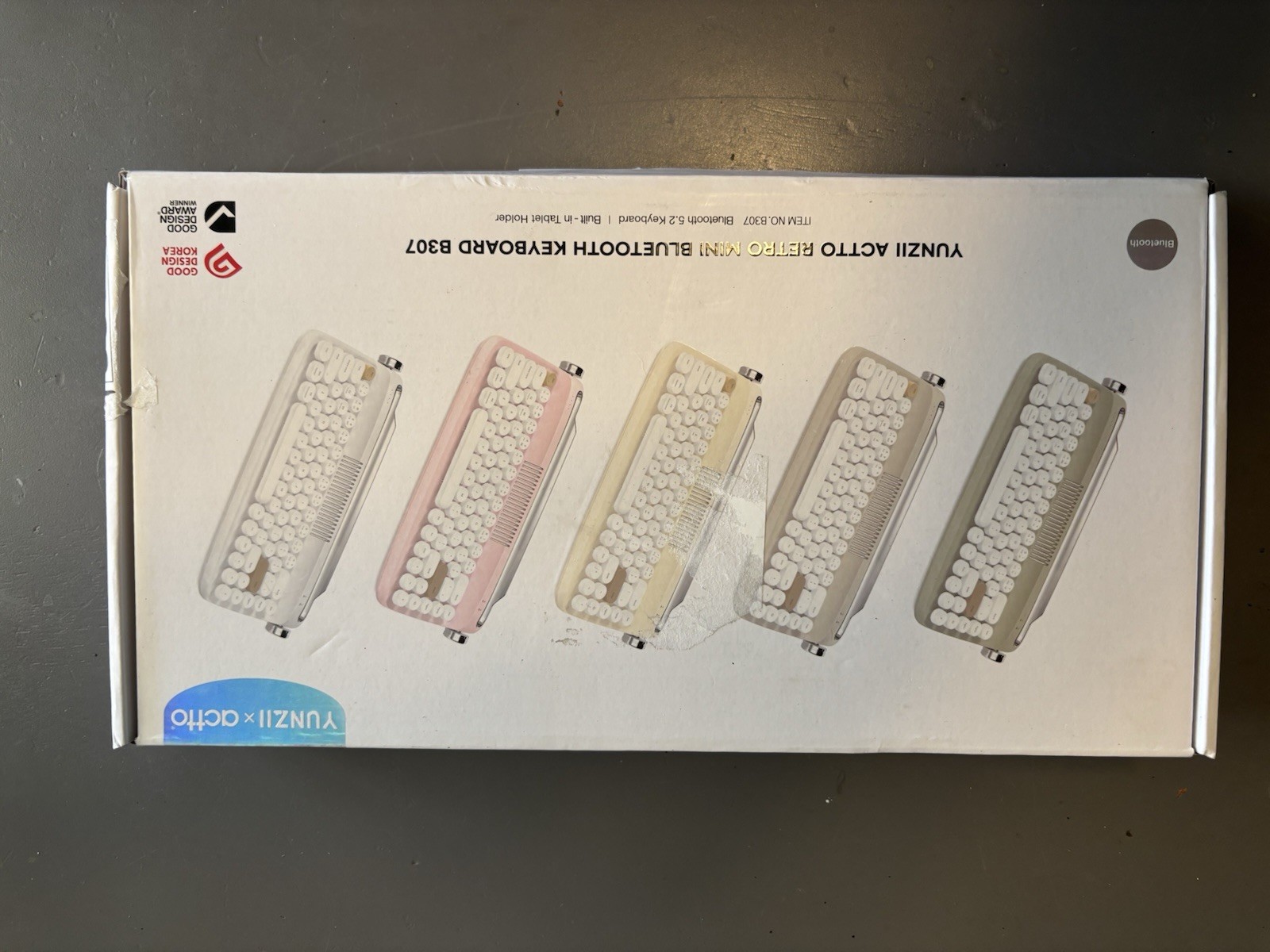 YUNZII x ACTTO B307 Retro Mini Bluetooth Keyboard QWERTY English