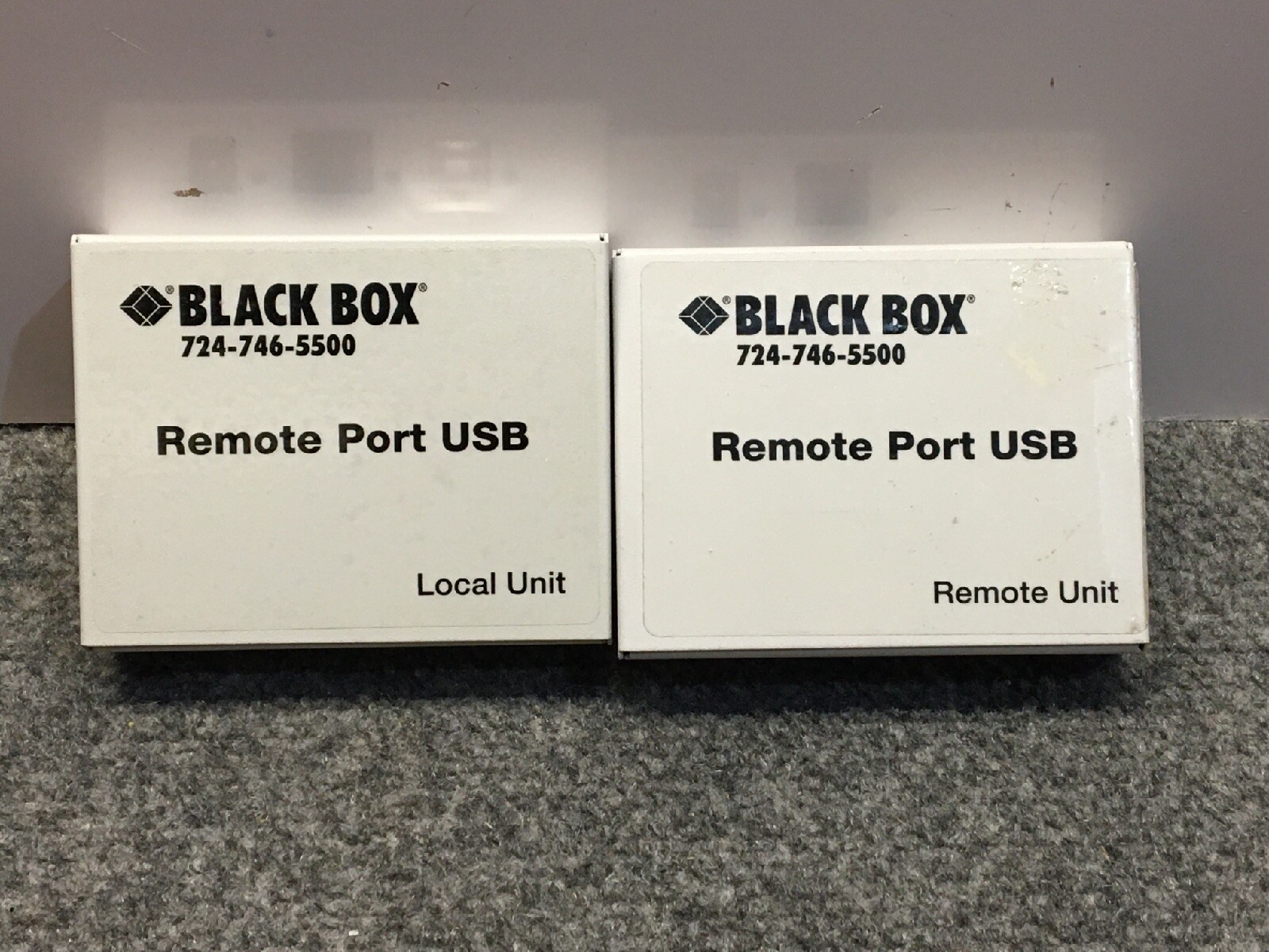 Used Lot of 2 Black Box IC241A Remote Port USB (Remote Unit & Local Unit)