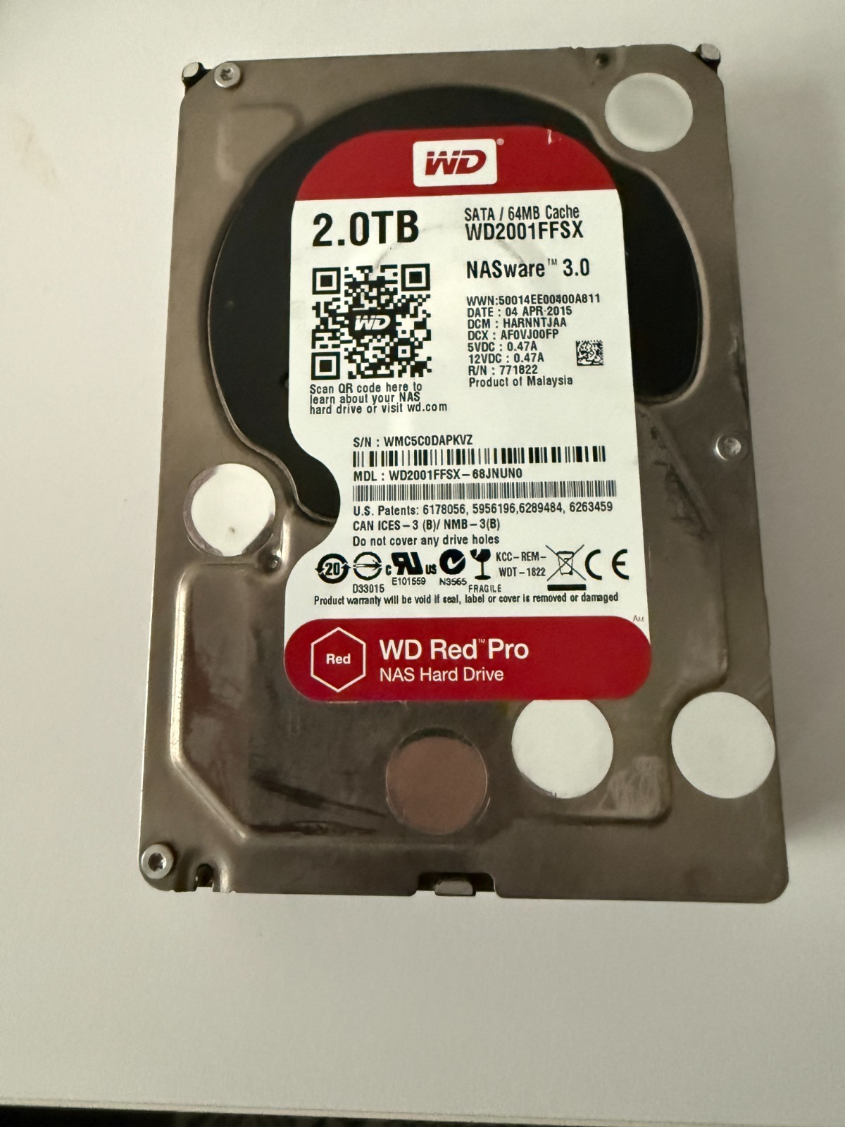 Western Digital Red Plus (5400RPM, 3.5", SATA III, 64MB Cache) 2TB Internal...