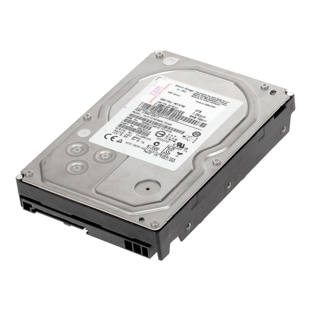 IBM Hard Drive 90Y8732 90Y8731 HUS723030ALS640 3TB 7.2K 64MB SAS-2 3.5'