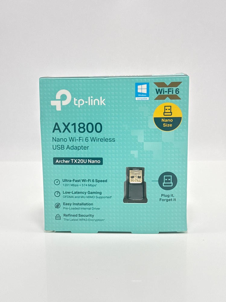 TP-Link Archer TX20U Nano AX1800 WiFi 6 USB Adapter Dual Band WPA3 Windows 11 10