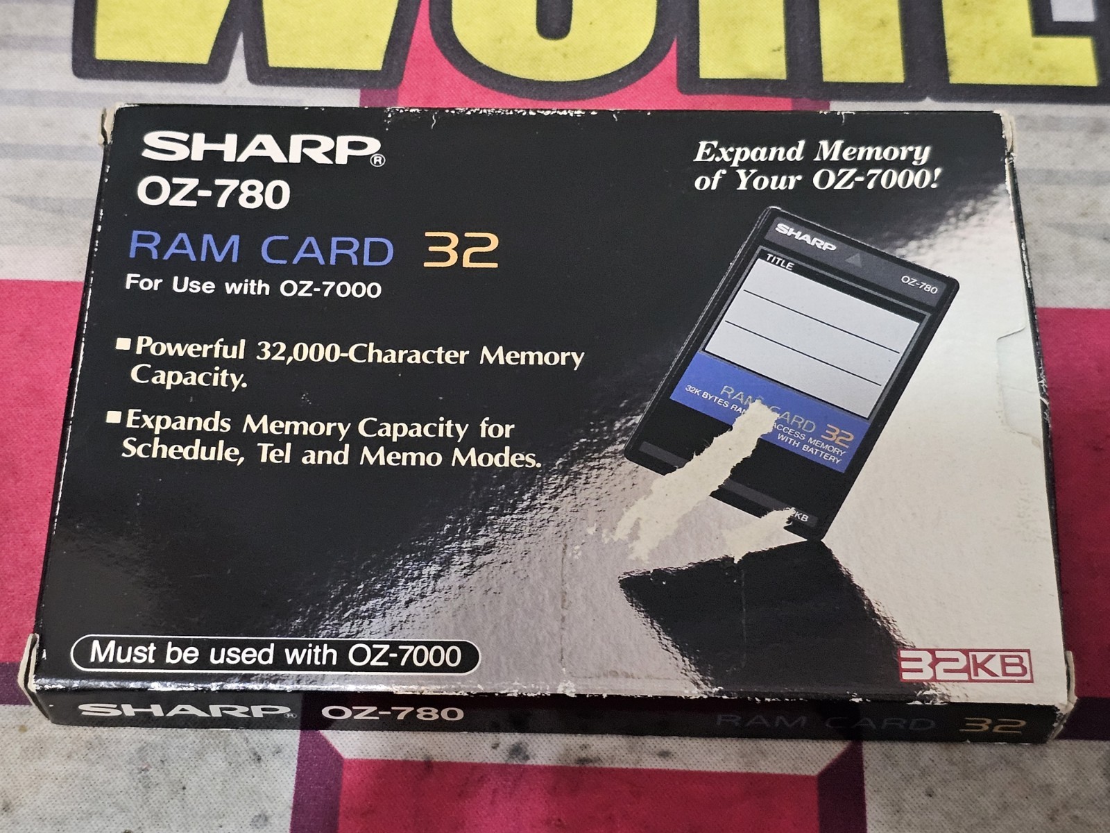 Sharp OZ-780 Ram Card 32 For Use With OZ-7000 Wizard Expands Memory OZ-7000