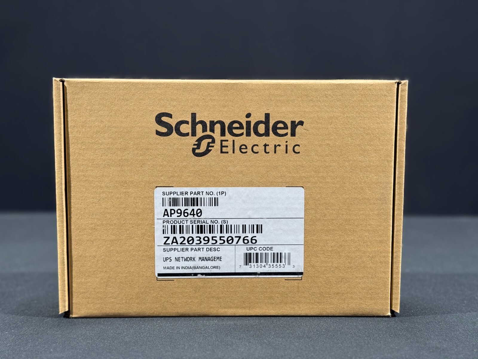 NEW Schneider Electric APC AP9640 Network Management Adapter- Same Day Shipping