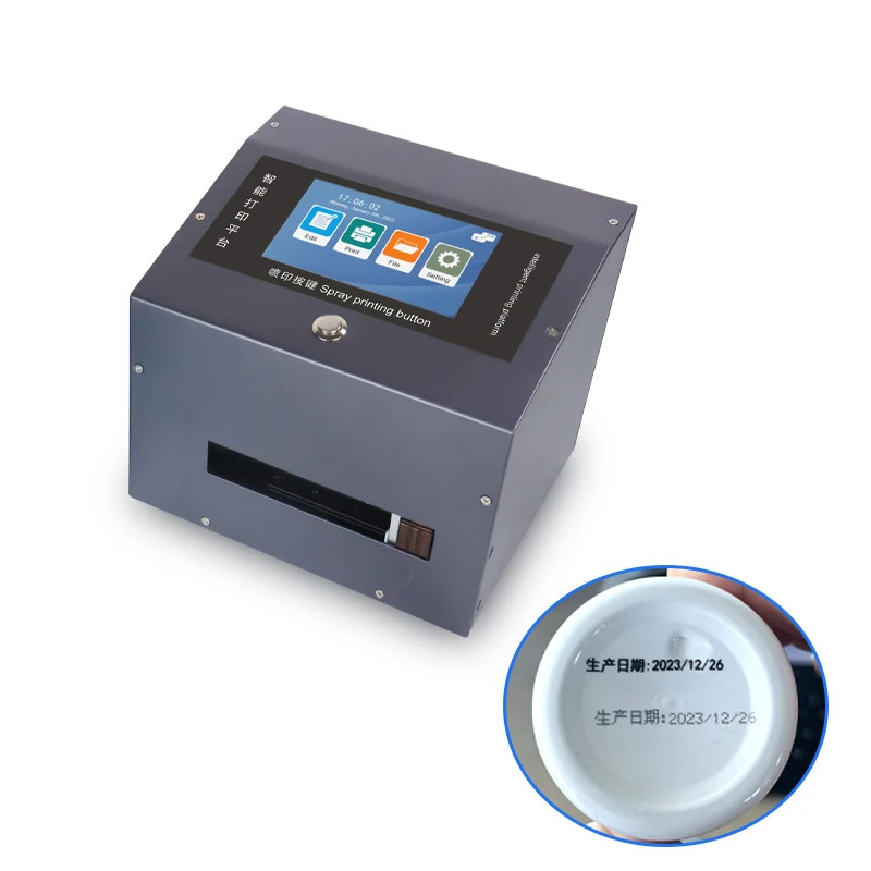Desktop Static Inkjet Printer 600dpi Tij Date Codes Label for Bottle 
