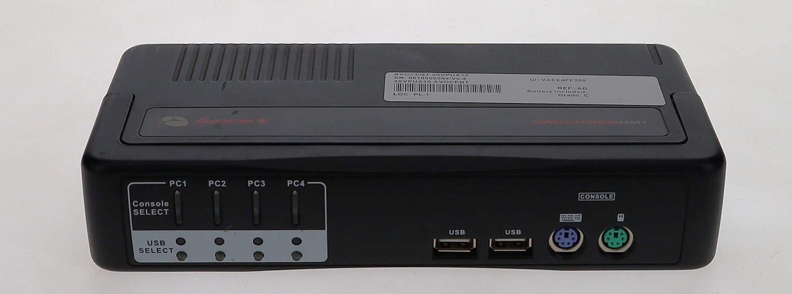 AVOCENT SWITCHVIEW MM1 4SVPUA10 4-PORT DESKTOP KVM SWITCH
