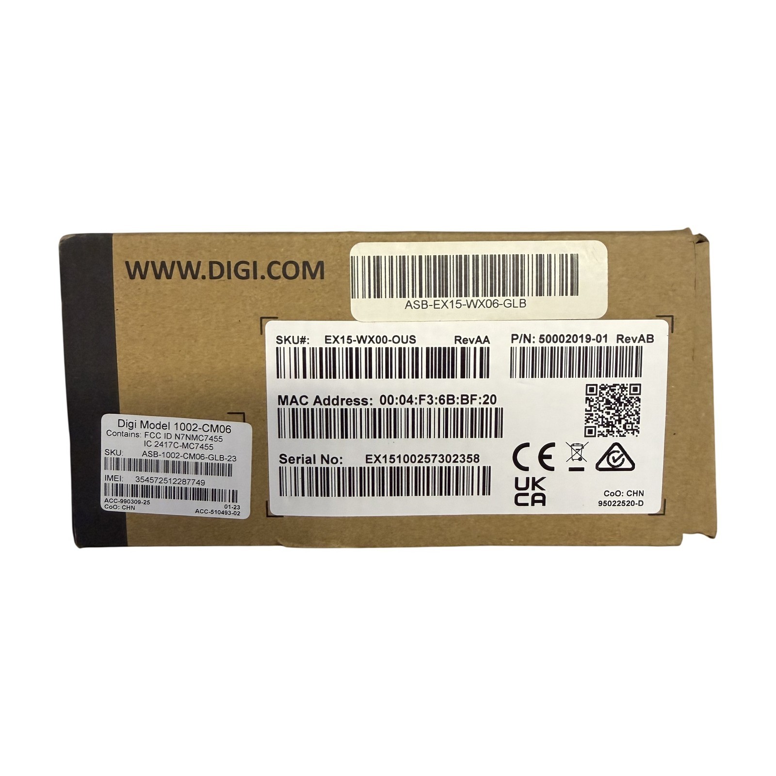 Digi EX15-WX00-OUS LUT-LTE-1 LTE Cellular Router Lutron Integration Kit