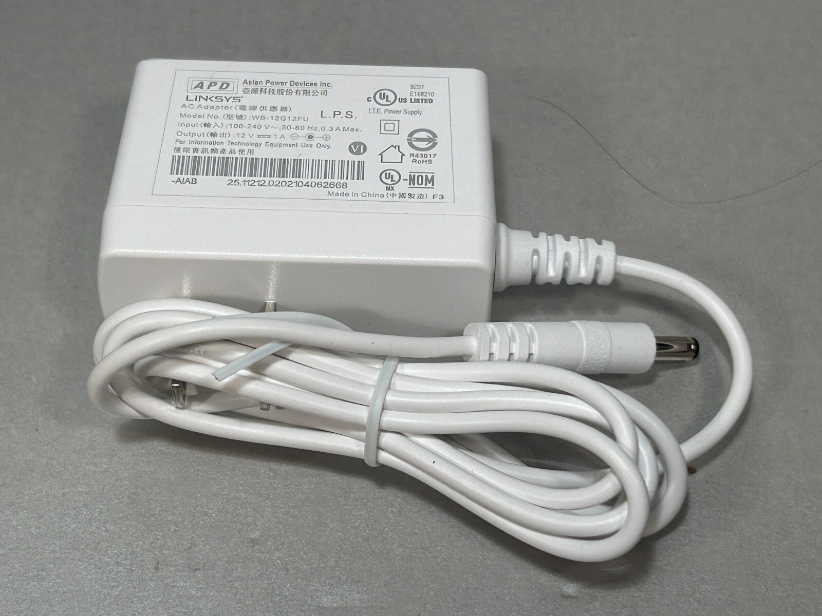 NEW GENUINE LINKSYS WB-12G12FU AC ADAPTER 4 VELOP VLP01 AC1200 AC1300 -FREE SHIP