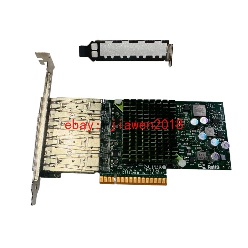 Supermicro AOC-STG-B4S 4-Port SFP+ Broadcom BCM57840S 10GbE Controller NIC