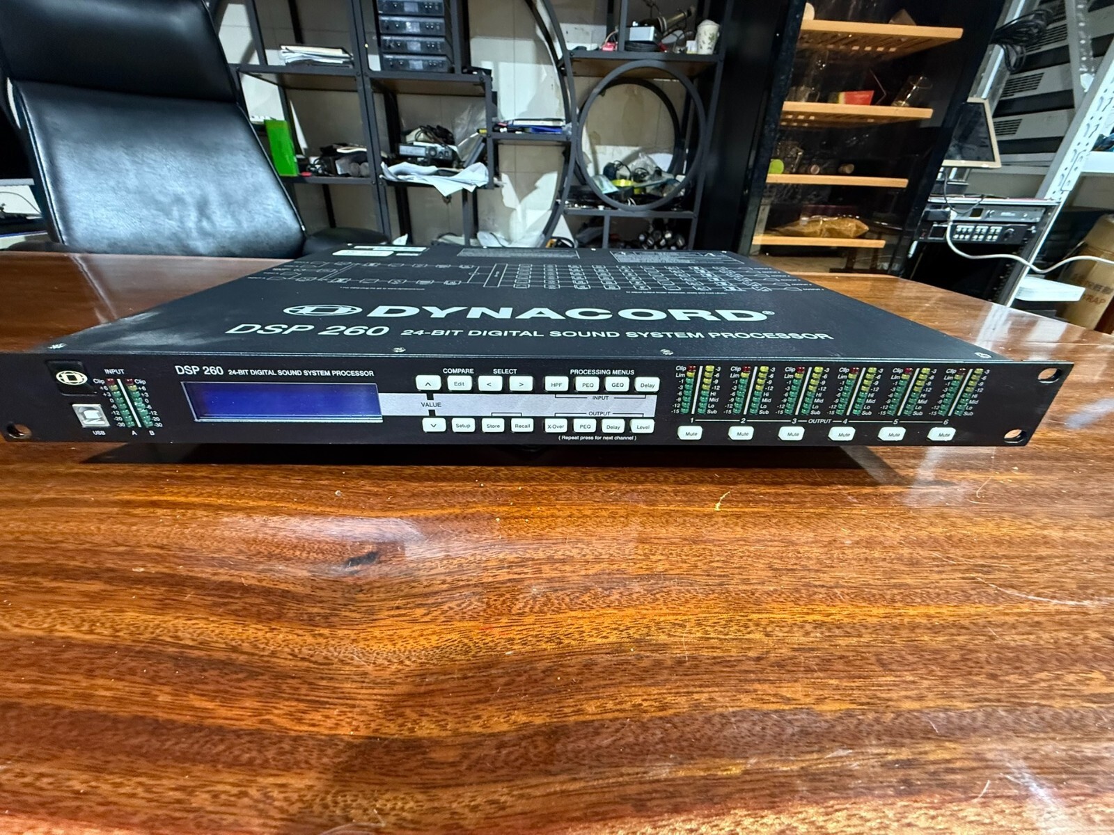 1PCS USED DYNACORD DSP260 24-BIT Audio Processor 90 day warranty By DHL or Fedex