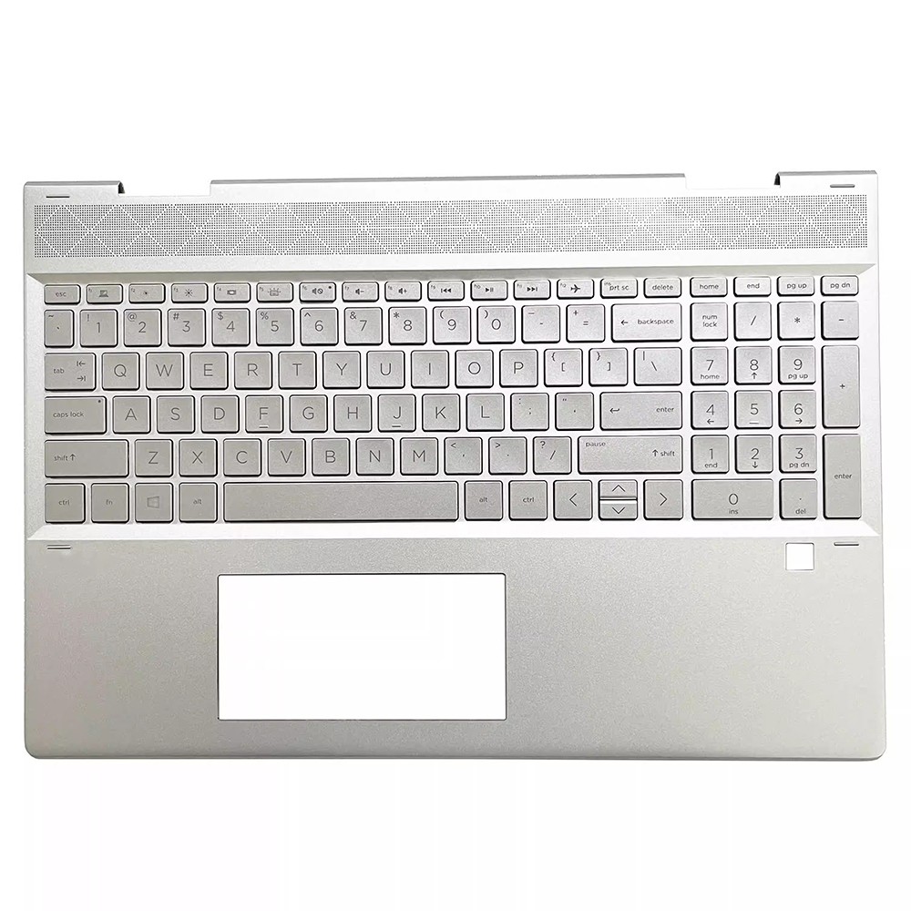 US Keyboard&PalmRest For HP Envy X360 15-DR0000 L53815-001 with backlit Silver