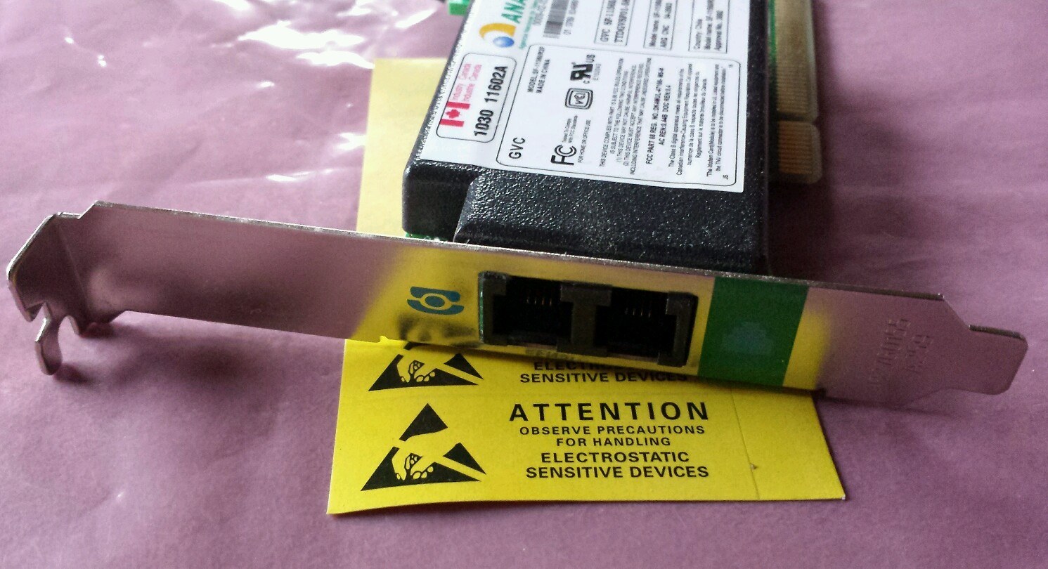 Anatel Dell 8F217 GVC SF-1156/R2F Internal 56K PCI Modem w/ cable *Free Shipping