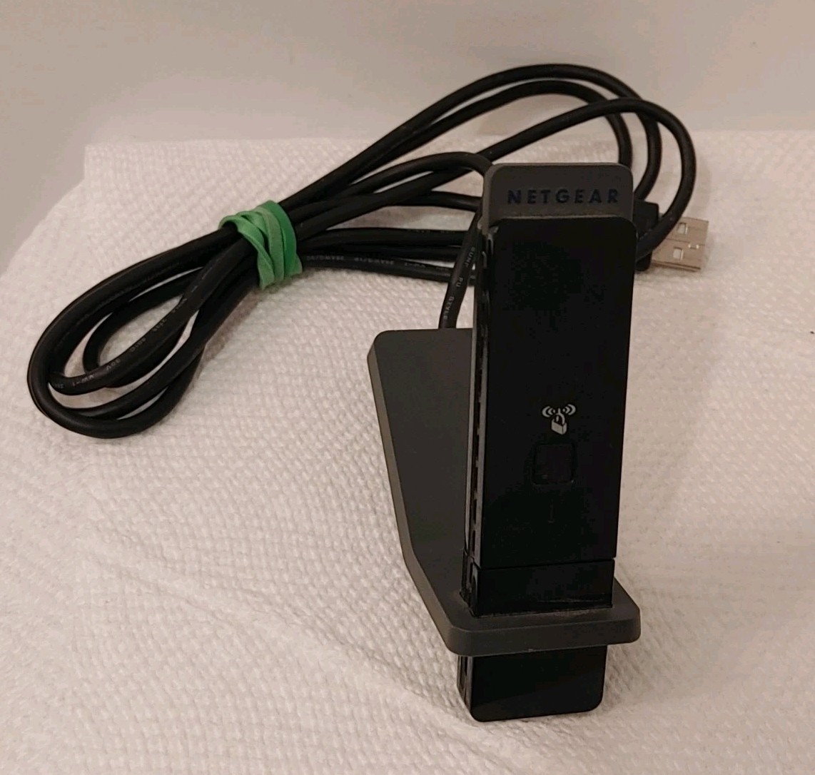 NETGEAR A6210 WiFi USB Adapter Dual Band AC1200 Wireless Dongle & Stand - Tested