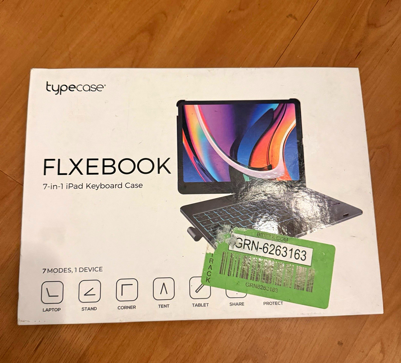 Typecase Flexbook iPad Keyboard Folio Case Black Backlit Rotating Pencil Holder