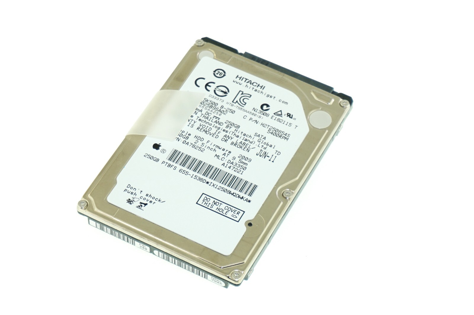 HTS545025B9SA02 5K500 B-250 OEM HITACHI HARD DRIVE 250GB 5400RPM (A)(CA27)