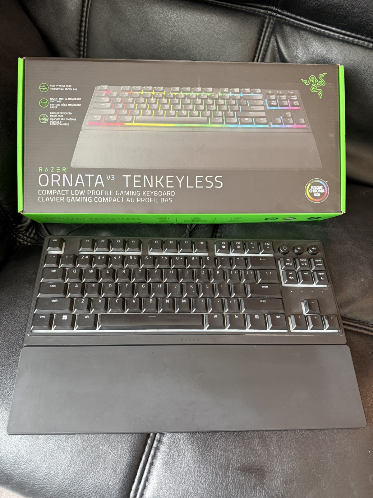 Razer Ornata V3 Tenkeyless Low Profile Mechanical Gaming Keyboard - Great Cond. 